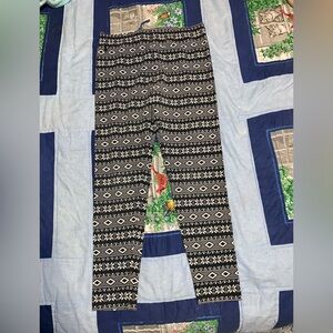 Polo Ralph Lauren Black and White Patterned Leggings --- Size Girls 12/14